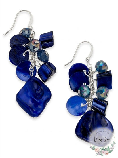 Style &amp; Co Shaky Bead and Shell Drop Earrings