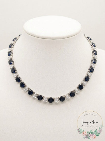 Carolee Silver-Tone Stone and Crystal All-Around Collar Necklace