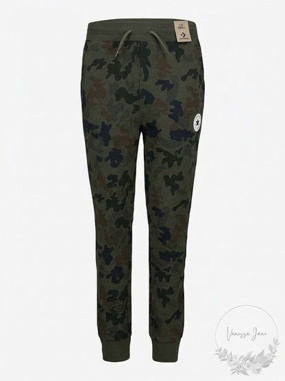 Converse Junior Boys Signature Chuck Camo Jog Pants, Size Small