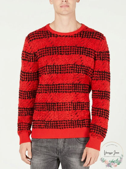 INC Mens Knit Striped Pullover Sweater, Size XL