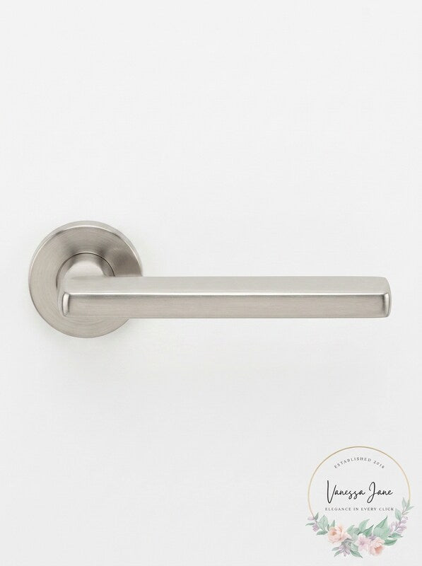 Emtek Brass Helios Lever, Satin Nickel