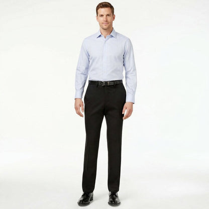 Kenneth Cole Mens Black Stretch Slim Fit Stretch Pants 36 x 30