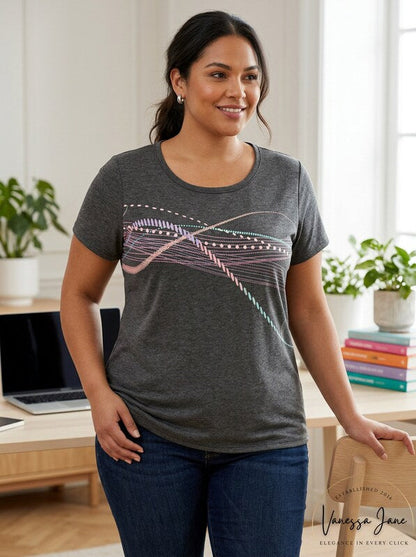 Ideology Womens Plus Lightweight Fitness T-Shirt, 2X