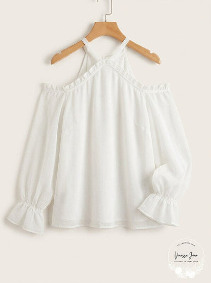 Inc Solid Cold-Shoulder Top, Size XL