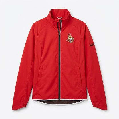 NHL Ottowa Senators Womens Hockey Light Weight Full Zip Jacket, Size Large