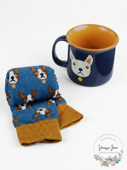Totes Mens Mug &amp; Socks Gift Set - Bulldog