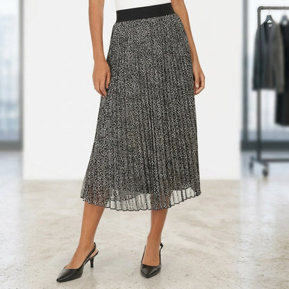 Alfani Pleated Metallic MIDI Skirt, Size XXL