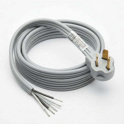 Prime RD100304 3-Pole 3-Wire SRDT 30A 125/250-Volt Dryer Cord, Gray, 4-Feet