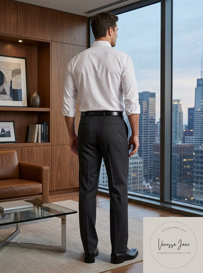 Alfani Mens Traveler Solid Classic-Fit Pants, Size 34X32