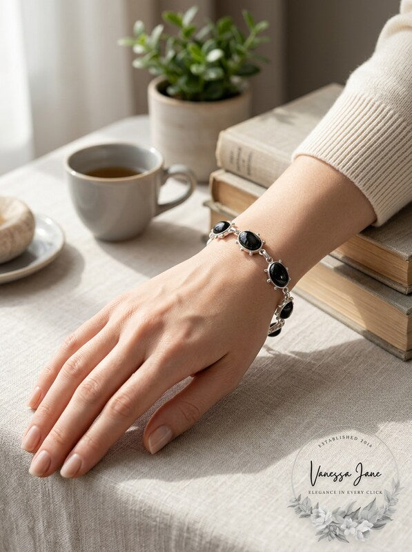 Lucky Brand Silver-Tone Pave &amp; Stone Flex Bracelet - Silver