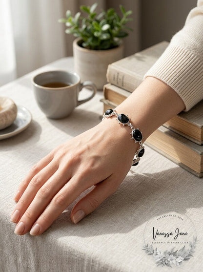 Lucky Brand Silver-Tone Pave &amp; Stone Flex Bracelet - Silver