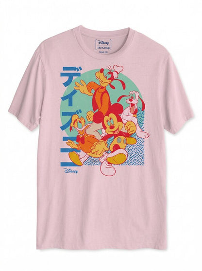 Disney the Group Mens Graphic Classic Fit T-Shirt - Soft Pink, Size Small