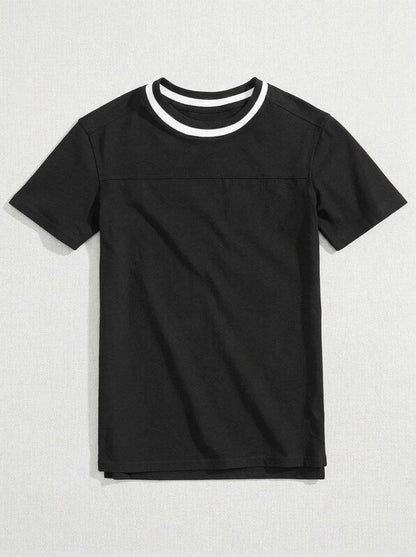 Jaywalker Big Boys Contrast Collar T-Shirt, Size Medium