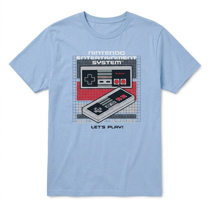 Hybrid Apparel Nin Controller Short Sleeve T-Shirt – Blue, Size XL
