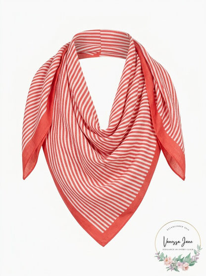 Michael Kors Petite Stripe Square Scarf, One Size