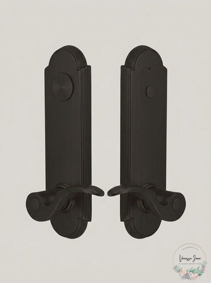 Emtek 5368-US10B Oil Rubbed Bronze Annapolis 2-Point Dummy Lockset