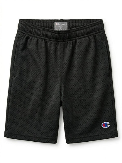 Champion Heritage Mesh Shorts Boys-2T/Black