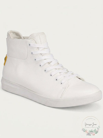 KINGSIDE Mens William High-Top Sneaker Size 9.5 White