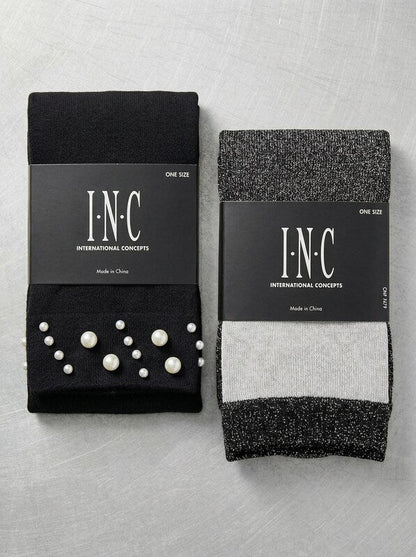 Lot of 2 I.n.c. Assorted Ankle Socks, One Size