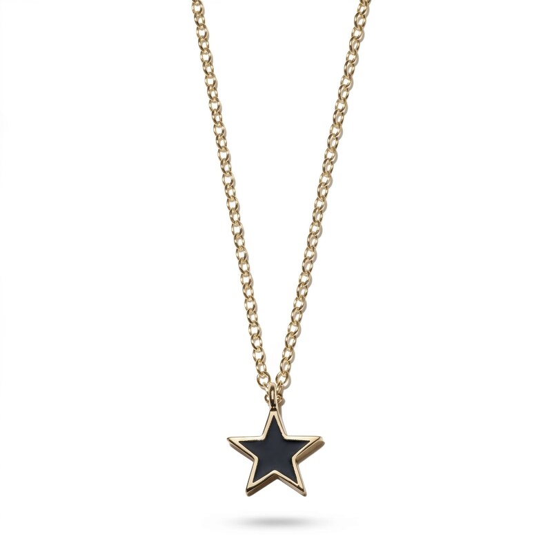 Kris Nations Star Pendant Necklace in Gold-Plated Sterling Silver &amp; Gold, 16
