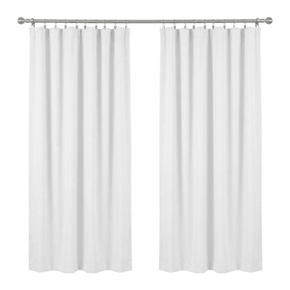 Eclipse White Woven Blackout Thermaliner Panel 54x92