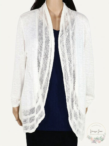 Style &amp; Co. Womens Sweater Plus Open Front Cardigan, Size 3X
