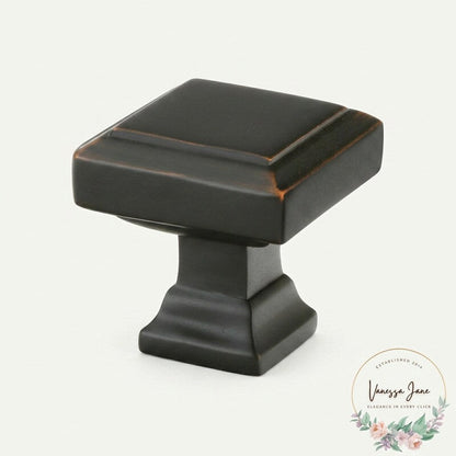 Emtek 86296 American Designer 1-5/8 Inch Square Cabinet Knob