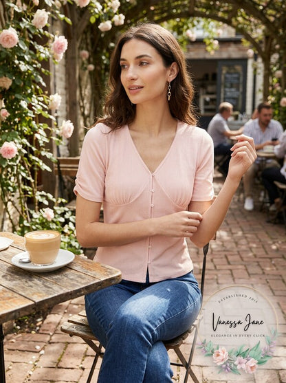 American Rag Juniors Ruched-Sleeve Rib-Knit Velvet Top