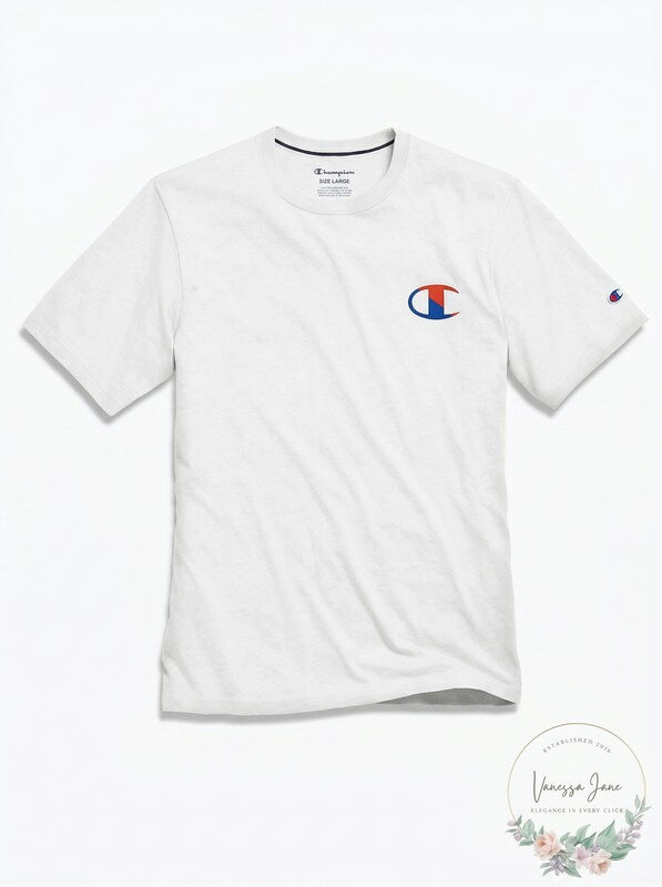 Champion Mens Cotton T-Shirt, Size Large