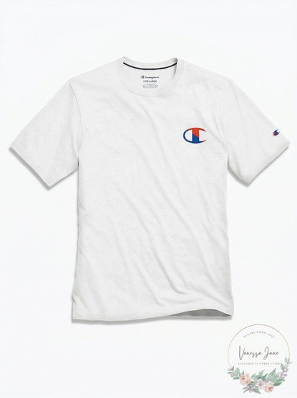 Champion Mens Cotton T-Shirt, Size Large
