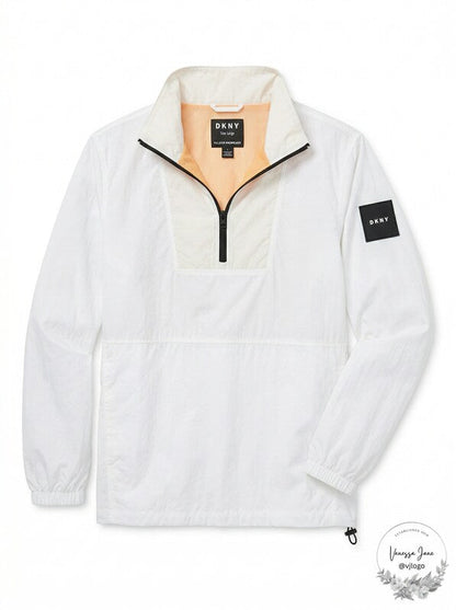 DKNY Mens Pullover Windbreaker, Size Large