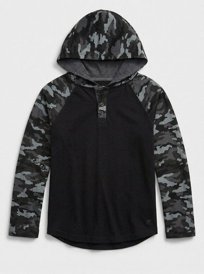 Epic Threads Little Boys Print Thermal Hoodie, Size Medium