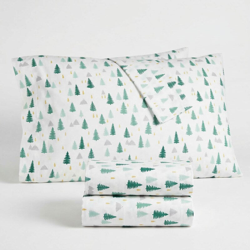 Martha Stewart Collection Holiday Printed 4 PC. Sheet Set, Full