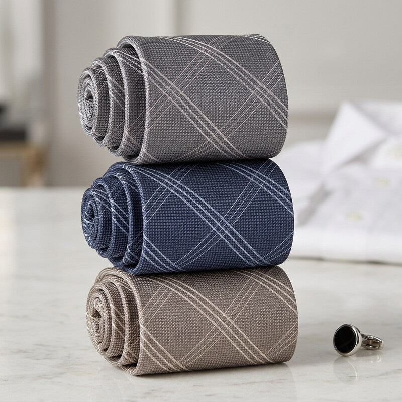 Michael Michael Kors Men’s Dash &amp; Line Grid Check Tie