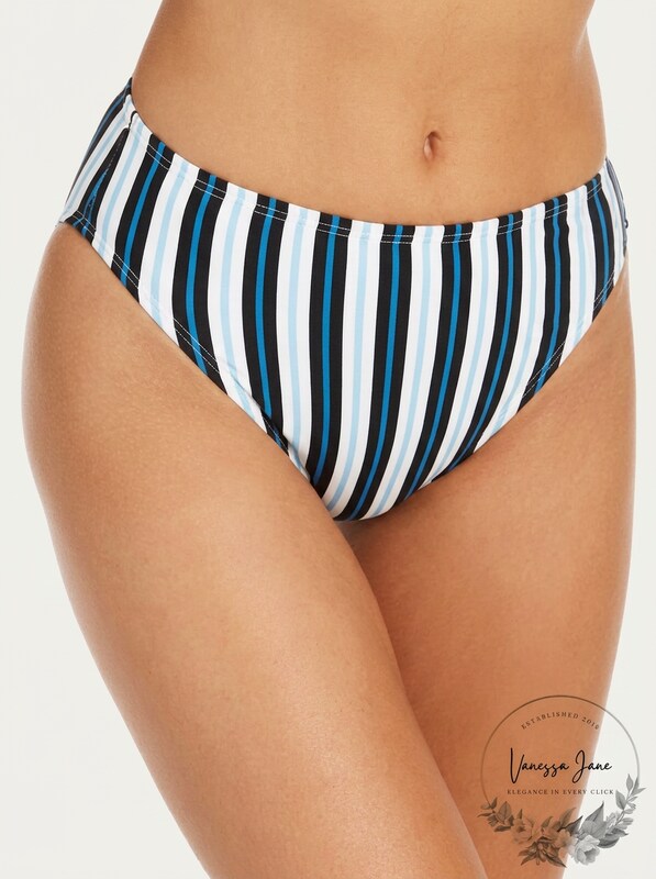 Michael Michael Kors High-Waist Swim Bottoms, Size Medium