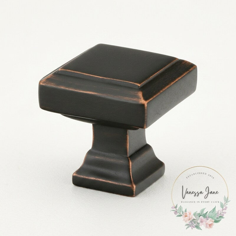 Emtek 86296 American Designer 1-5/8 Inch Square Cabinet Knob