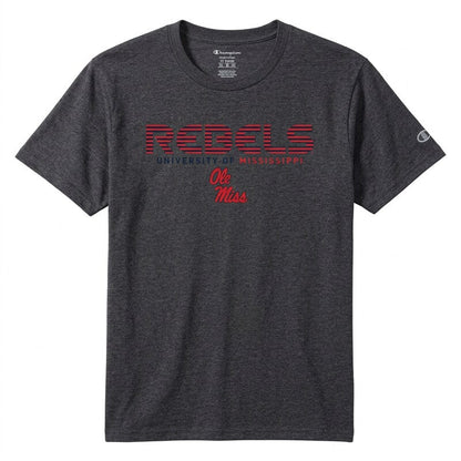 Champion NCAA Youth Boys Short Sleeve Jersey Shirt Ole Miss Rebels, Large