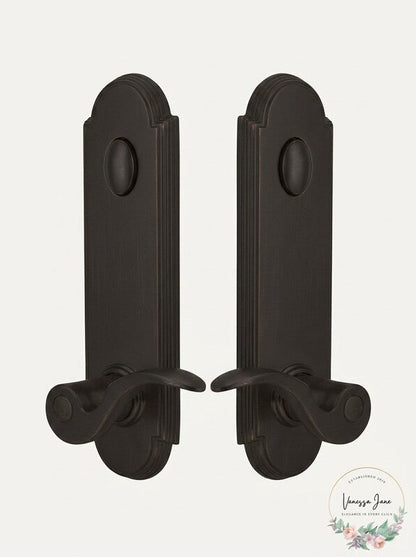 Emtek 5368-US10B Oil Rubbed Bronze Annapolis 2-Point Dummy Lockset