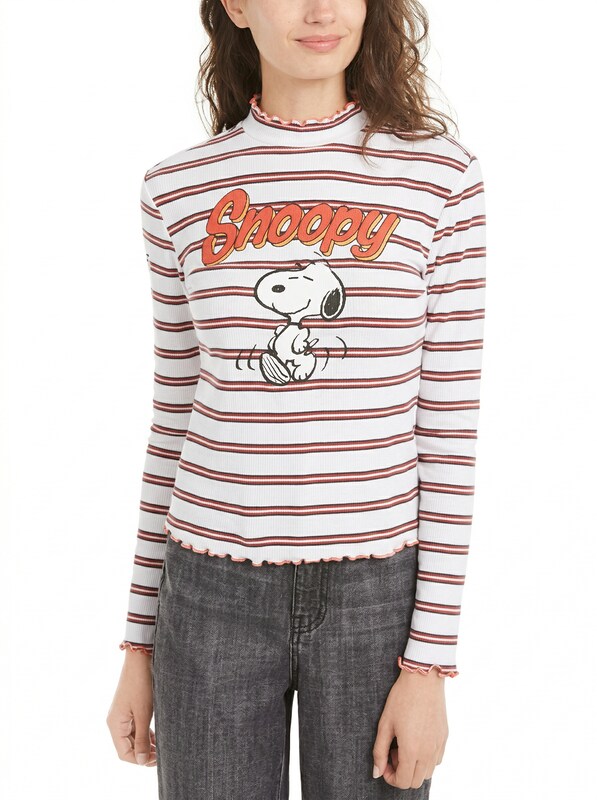 Love Tribe Peanuts Juniors Snoopy Mock-Neck Top, Size Small