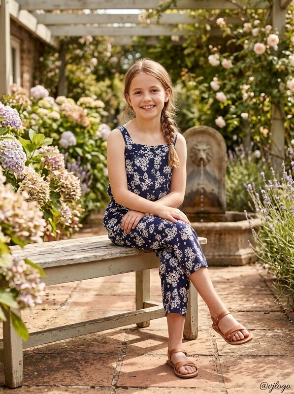 Epic Threads Big Girls 2-Pc. Floral-Print Tank Top &amp; Pants Set, Size Large