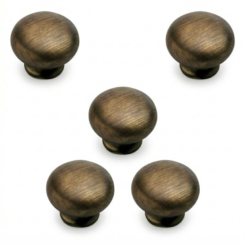 Hickory Hardware Cottage 1-1/8 Inch Mushroom Cabinet Knob, 5 Pack