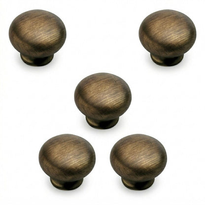 Hickory Hardware Cottage 1-1/8 Inch Mushroom Cabinet Knob, 5 Pack