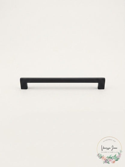 Emtek 86166 Trail 12 Inch Center to Center Handle Cabinet Pull Flat Black