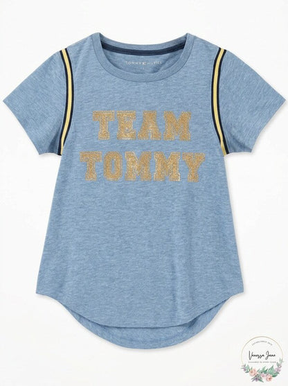 Tommy Hilfiger Girls T-Shirt, Size Large-12-14