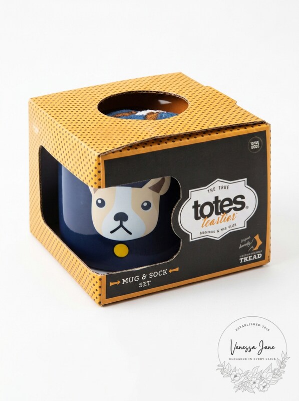 Totes Mens Mug &amp; Socks Gift Set - Bulldog