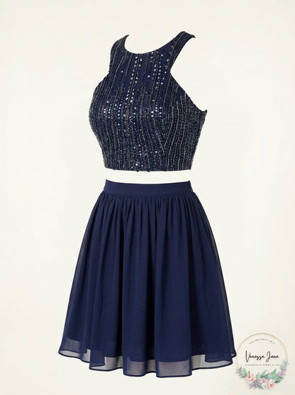 B Darlin Formal Sequin Skirt And Crop Top 2 Piece Set, Size 11-12