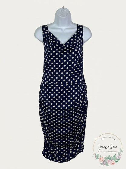 Star Vixen Womens Rouched Neckline Stretch Ity Bodycon Dress, Size Small