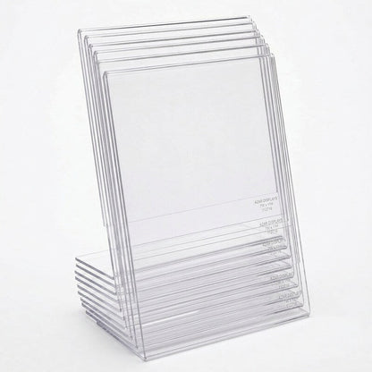 Azar Displays 112716, L Shaped Acrylic Sign HLR, 7W X 11H, 10pk