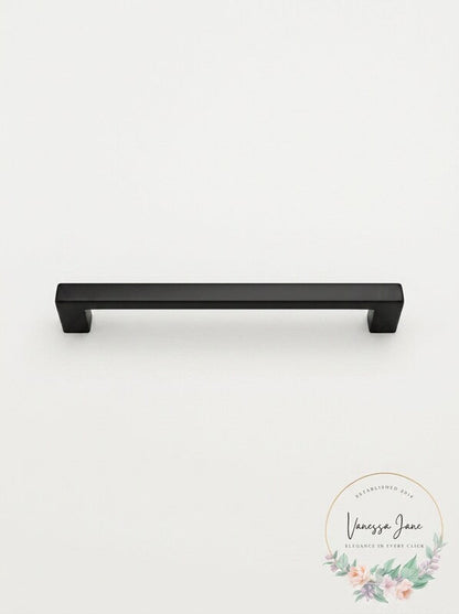 Emtek 86166 Trail 12 Inch Center to Center Handle Cabinet Pull Flat Black