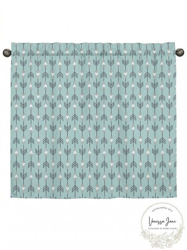 Arrow Print Window Valance Curtain For Sweet Jojo Designs Earth &amp; Sky